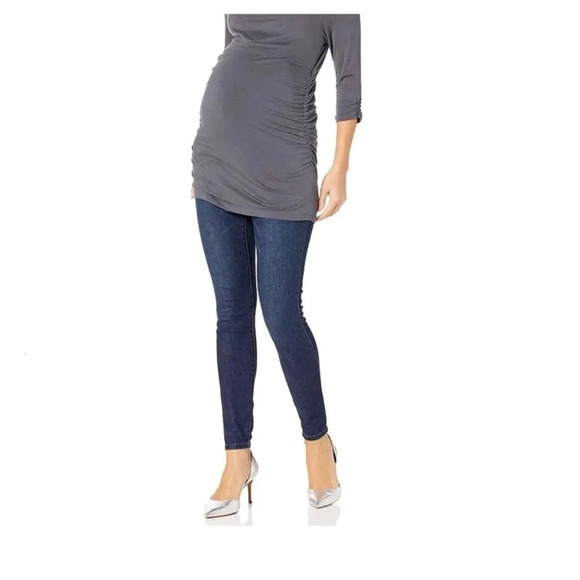 Maternity Jeans Jessica Simpson Petite Extra Small Skinny Jeans NWT Full Panel - Picture 3 of 10